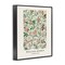 Stupell Industries William Morris Jasmine Pattern Black Framed Giclee Art, design by Vintage Hustle